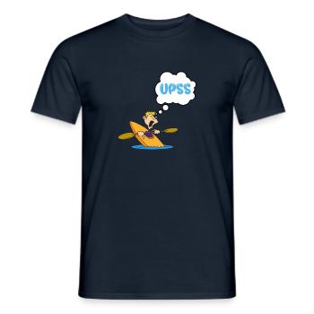 canoë humour - T-shirt homme - marine - Devant - AI Model Male 178 light (178cm)