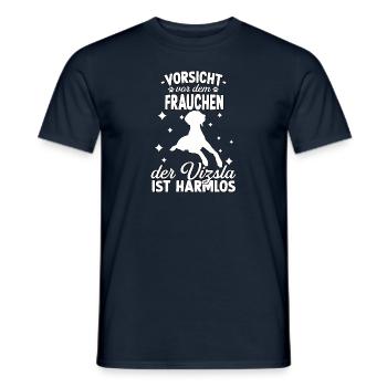 Vizsla Mama Magyar Vizsla Frauchen Hundehalter - Männer T-Shirt - Navy - Vorne - AI Model Male 178 light (178cm)