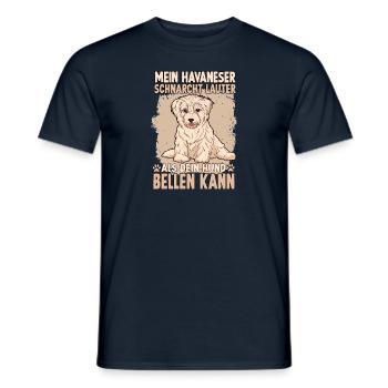 Lustiges Havaneser Motiv Havaneser Hundesport - Männer T-Shirt - Navy - Vorne - AI Model Male 178 light (178cm)