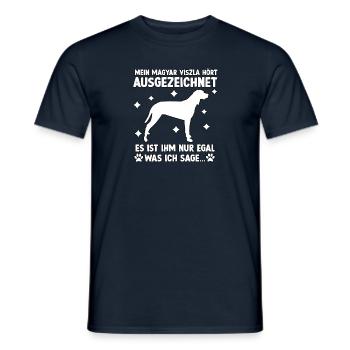 Witziges Magyar Vizsla Hundeliebhaber Vizsla - Männer T-Shirt - Navy - Vorne - AI Model Male 178 light (178cm)