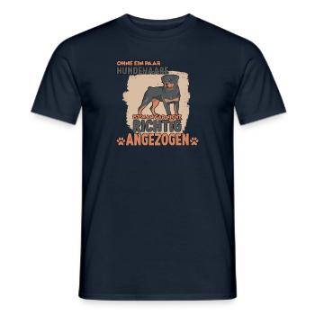 Rottweiler Hund Rotti Hundeliebhaber Rottweiler - Männer T-Shirt - Navy - Vorne - AI Model Male 178 light (178cm)