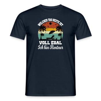 Rentner 2022 Ich Habe Fertig Ruhestand 2022 - Männer T-Shirt - Navy - Vorne - AI Model Male 178 light (178cm)