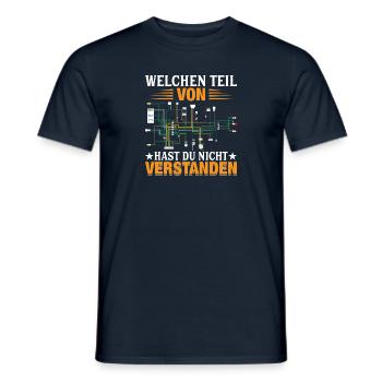 Elektriker Elektroniker Geschenk - Männer T-Shirt - Navy - Vorne - AI Model Male 178 light (178cm)