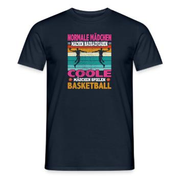 Basketball Dunking Spieler Korbleger Spruch - Männer T-Shirt - Navy - Vorne - AI Model Male 178 light (178cm)