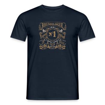Certified expert rheumatologist - Men's T-Shirt - navy - Front - AI Model Male 178 light (178cm)