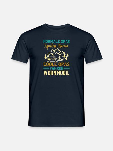 Normale Opas spielen Boccia coole Opas fahren Wohn - Männer T-Shirt - Navy