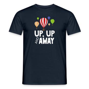 Up Up And Away Hot Air Balloon Festival - Men's T-Shirt - navy - Front - AI Model Male 178 light (178cm)