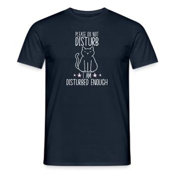 Amoureux des chats Fans de chats Drôle de chat Disant - T-shirt homme - marine - Devant - AI Model Male 178 light (178cm)