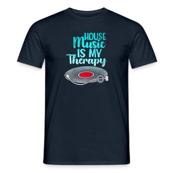 House Musik Disc Jockey - Männer T-Shirt - Navy - Vorne - AI Model Male 178 light (178cm)