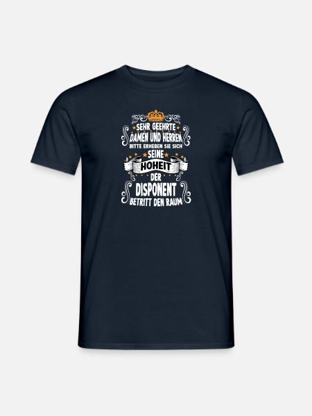 Disponent T witziges Spruch Motiv Disponent - Männer T-Shirt - Navy