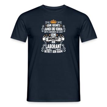 Laborant T witziges Spruch Motiv Laborant - Männer T-Shirt - Navy - Vorne - AI Model Male 178 light (178cm)