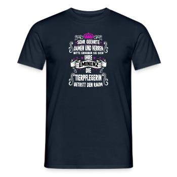 Tierpflegerin T witzig Spruch Motiv Tierpflegerin - Männer T-Shirt - Navy - Vorne - AI Model Male 178 light (178cm)