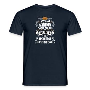 Architect T funny saying motif architect - Men's T-Shirt - navy - Front - AI Model Male 178 light (178cm)