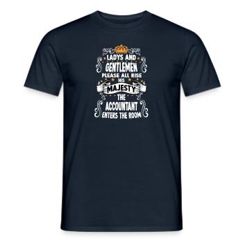 Buchhalter T witziges Spruch Motiv Buchhalter - Männer T-Shirt - Navy - Vorne - AI Model Male 178 light (178cm)