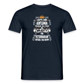 Tierarzt T Witzig Spruch Motiv Tierarzt - Männer T-Shirt - Navy - Vorne - AI Model Male 178 light (178cm)