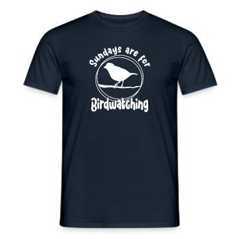 Sundays Are For Bird Watching Gifts - Männer T-Shirt - Navy - Vorne - AI Model Male 178 light (178cm)
