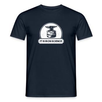 Chanteronnerie Enclume C’est une idée cadeau de science du fer - T-shirt homme - marine - Devant - AI Model Male 178 light (178cm)