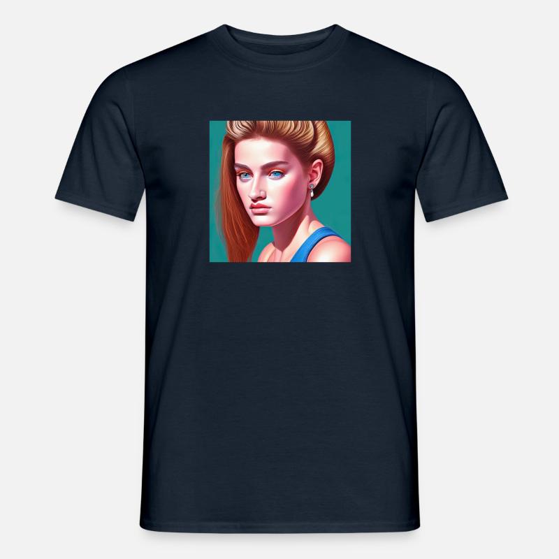 Retrowave Synthwave 80s Design - Männer T-Shirt - Navy