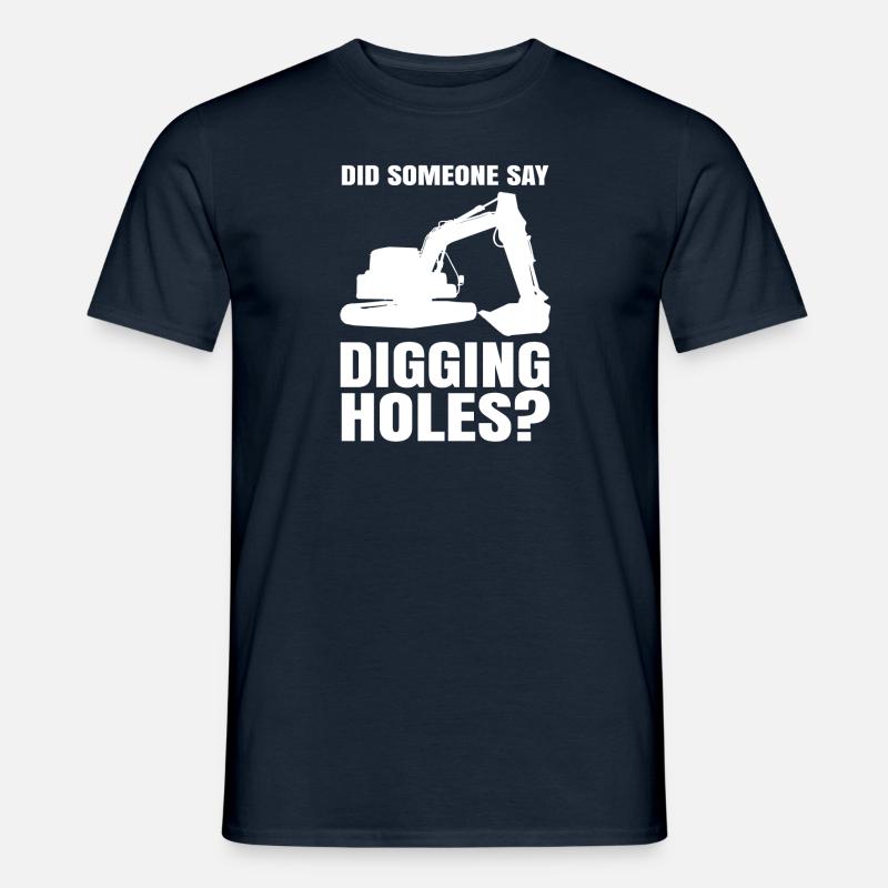 Baggerfahrer Baggerfahrerin Geschenke Männer Bau - Männer T-Shirt - Navy