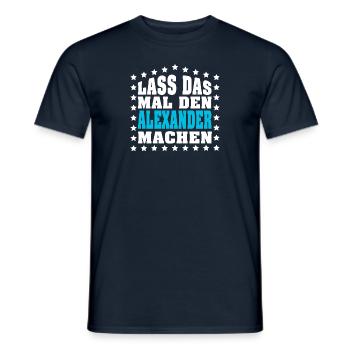 Lass das mal den STEFAN machen Vornamen Spruch - Männer T-Shirt - Navy - Vorne - AI Model Male 178 light (178cm)