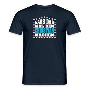 Lass das mal den DANIEL machen Vornamen Spruch - Männer T-Shirt - Navy - Vorne - AI Model Male 178 light (178cm)