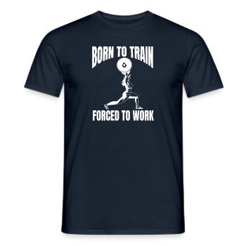 Fitness Athletes Bodybuilding Fitness Sports Sports - Men's T-Shirt - navy - Front - AI Model Male 178 light (178cm)