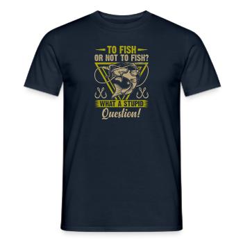 Jeder mit einem Angelschein braucht das! Hinzufügen - Männer T-Shirt - Navy - Vorne - AI Model Male 178 light (178cm)