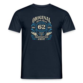 Original Lebende Legenden wurden 1961 geboren 62. - Männer T-Shirt - Navy - Vorne - AI Model Male 178 light (178cm)