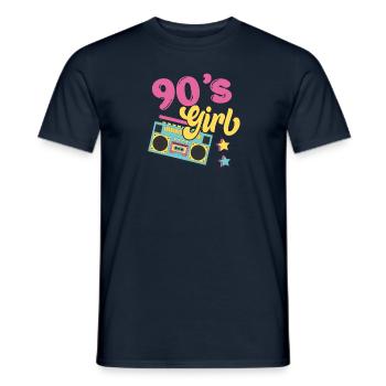 90s Girl - Men's T-Shirt - navy - Front - AI Model Male 178 light (178cm)