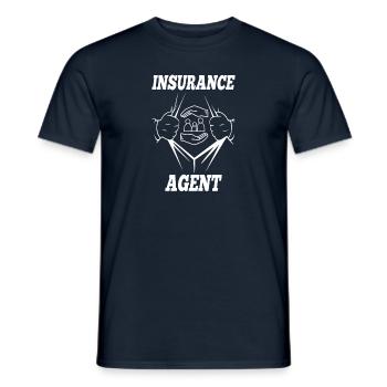 Insurance Agent Broker Salesman Gift Idea - Männer T-Shirt - Navy - Vorne - AI Model Male 178 light (178cm)