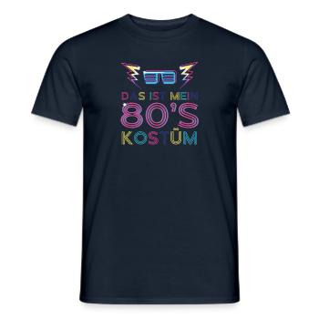 Das ist mein 80's Kostüm - Männer T-Shirt - Navy - Vorne - AI Model Male 178 light (178cm)