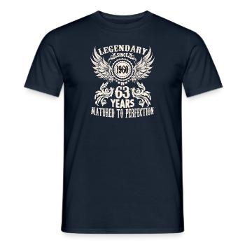 Legendary since 1960 Birthday 95 years old Legend - Men's T-Shirt - navy - Front - AI Model Male 178 light (178cm)