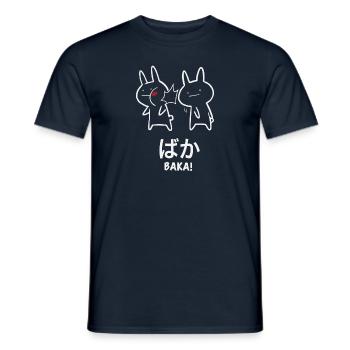 baka infografik hasen anime - Männer T-Shirt - Navy - Vorne - AI Model Male 178 light (178cm)