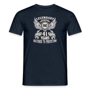 41 ans anniversaire jour spécial berceau Festival Proverbes - T-shirt homme - marine - Devant - AI Model Male 178 light (178cm)