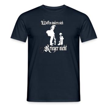 Waffen ändern sich Krieger nicht Soldaten Sparta - Männer T-Shirt - Navy - Vorne - AI Model Male 178 light (178cm)