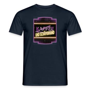 kaffeeliebhaber kaffeesatz chihuahua welpe - Männer T-Shirt - Navy - Vorne - AI Model Male 178 light (178cm)