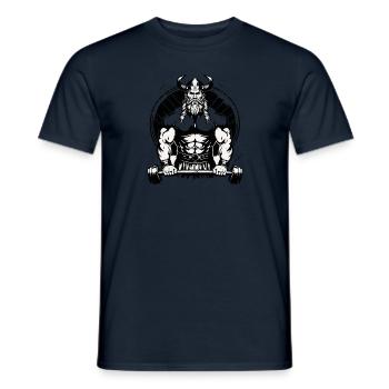 Soulevé de terre Nordmann Athlètes Athlètes Vikings - T-shirt homme - marine - Devant - AI Model Male 178 light (178cm)