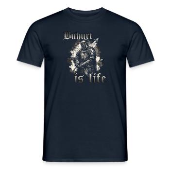 Buhurt Bouhourt Ritter Wettkampf Krieger Sport - Männer T-Shirt - Navy - Vorne - AI Model Male 178 light (178cm)