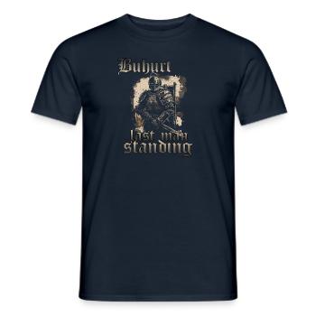 Buhurt Ritterturnier last man Standing Bouhourt - Männer T-Shirt - Navy - Vorne - AI Model Male 178 light (178cm)