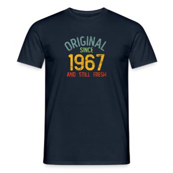1967 Anniversaire - T-shirt homme - marine - Devant - AI Model Male 178 light (178cm)