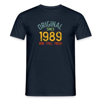 Millésime 1989 - T-shirt homme - marine - Devant - AI Model Male 178 light (178cm)