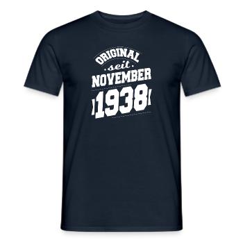 November 1938 Original seit 85 Jahren Mann Frau - Männer T-Shirt - Navy - Vorne - AI Model Male 178 light (178cm)