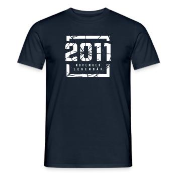 November 2011 Legendär 12 Jahren Mann Frau - Männer T-Shirt - Navy - Vorne - AI Model Male 178 light (178cm)