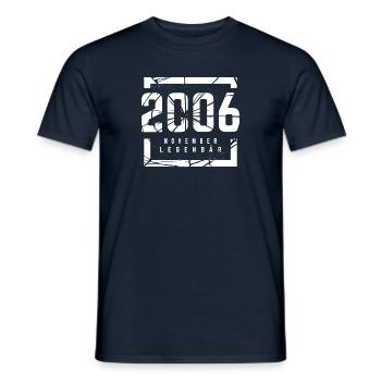 November 2006 Legendär 17 Jahren Mann Frau - Männer T-Shirt - Navy - Vorne - AI Model Male 178 light (178cm)