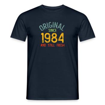 Millésime 1984 - T-shirt homme - marine - Devant - AI Model Male 178 light (178cm)