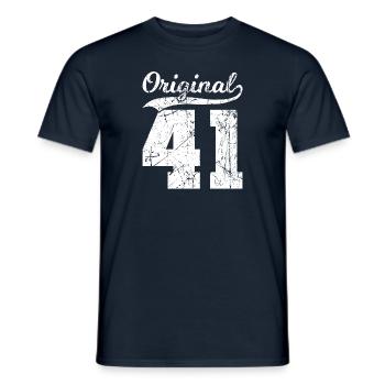 41 Original 83 Jahren Mann Frau Geburtstag - Männer T-Shirt - Navy - Vorne - AI Model Male 178 light (178cm)