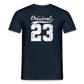 23 Original 1 Jahren Junge Mädchen Geburtstag - Männer T-Shirt - Navy - Vorne - AI Model Male 178 light (178cm)