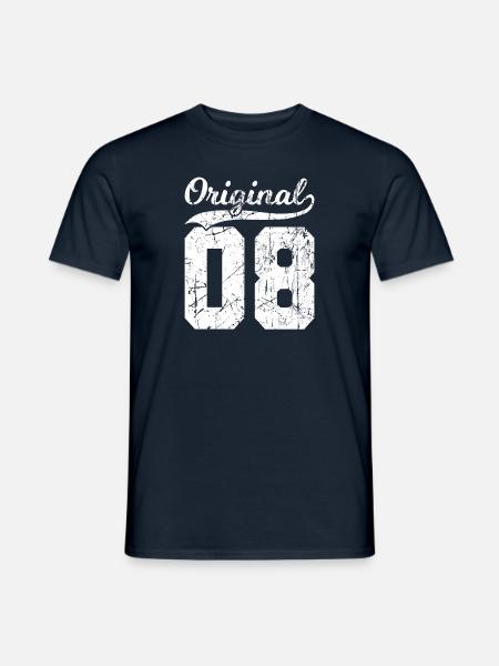 08 Originele 16 Jaar Jongen Meisje Verjaardag - Heren T-shirt - navy