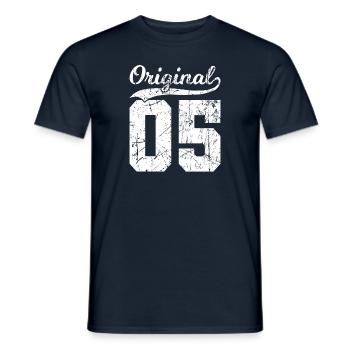 05 Original 19 Ans Homme Femme Anniversaire - T-shirt homme - marine - Devant - AI Model Male 178 light (178cm)