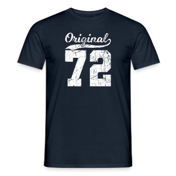 72 Original 52 Jahren Mann Frau Geburtstag - Männer T-Shirt - Navy - Vorne - AI Model Male 178 light (178cm)
